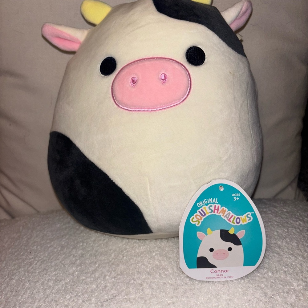 Connor Squishmallows Cow Plush Toy